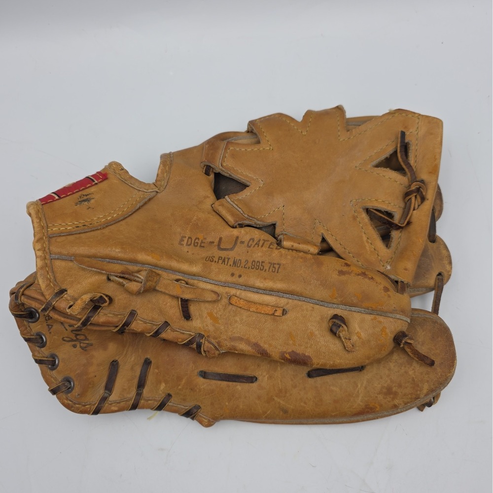 Rawlings Vintage Baseball Softball Glove DW 10 Big Wheel USA 12" RHT